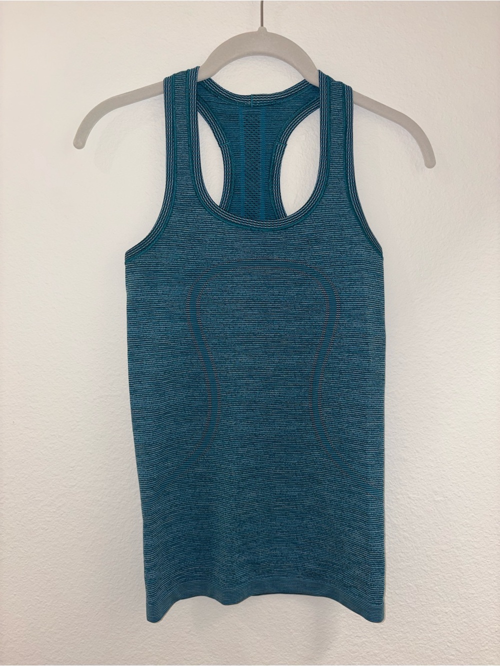 Lululemon Blue Seamless Racerback Tank Top